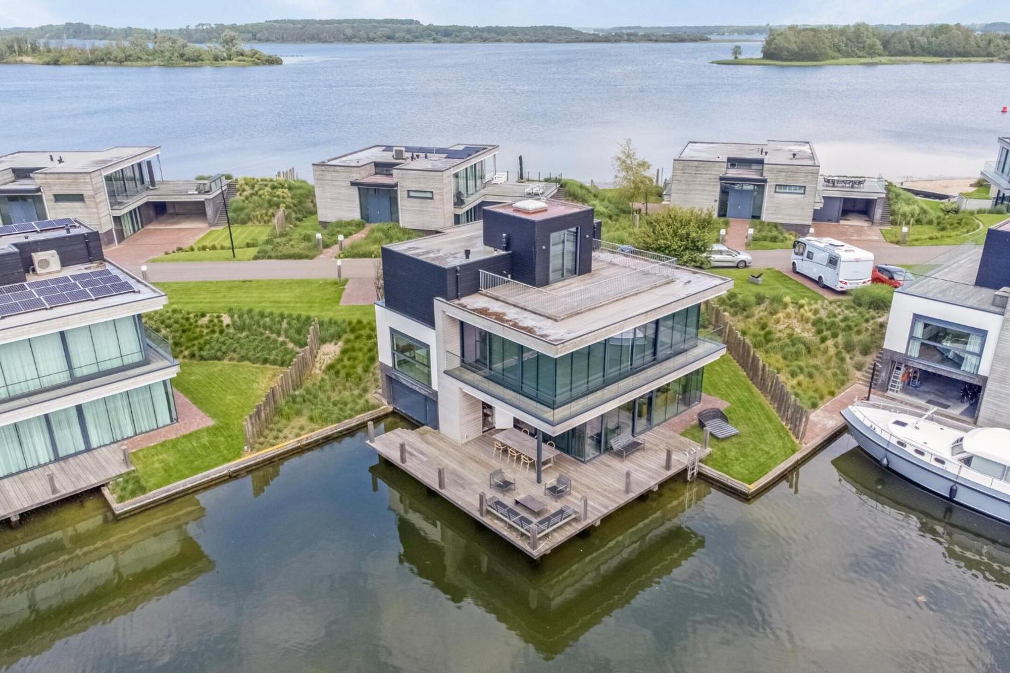 Lake House With Dock At Lake Veere, Zeeland Arnemuiden Exterior foto